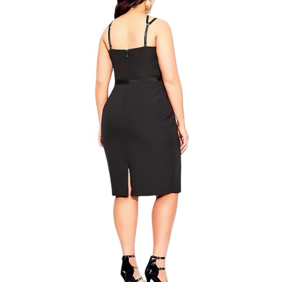City Chic Trendy Plus Size Audacious Caged Dress NWT - Picture 2 of 6
